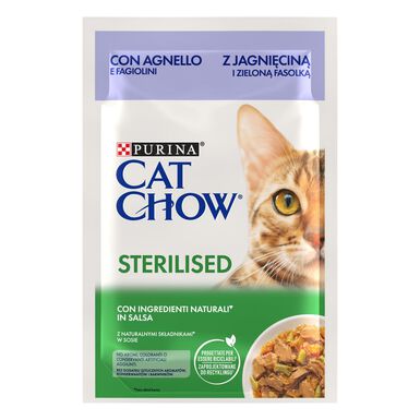 Cat Chow Sterilised Cordeiro Saquetas para gatos
